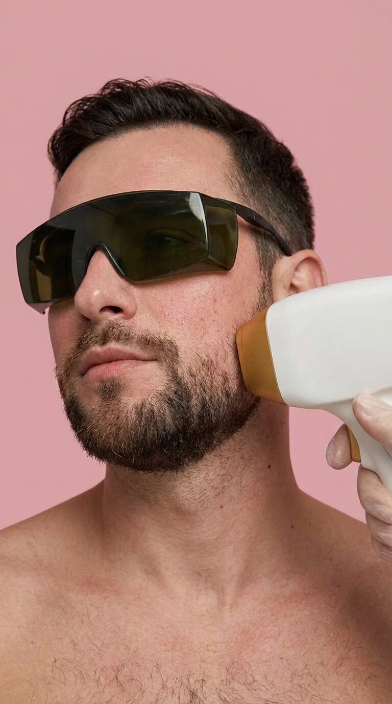 Laserhaarentfernung für Herren – Bart und Gesicht im Studio Beautéboom